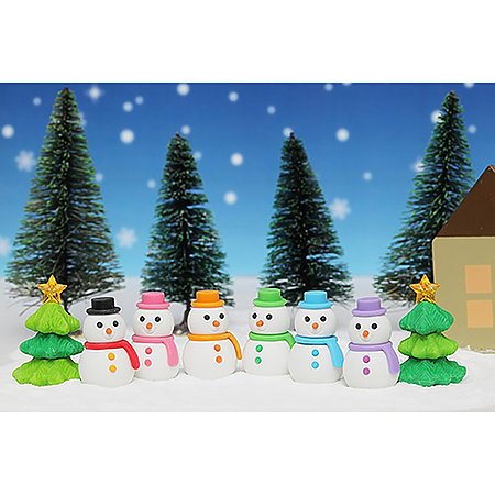 Iwako Snowman Erasers