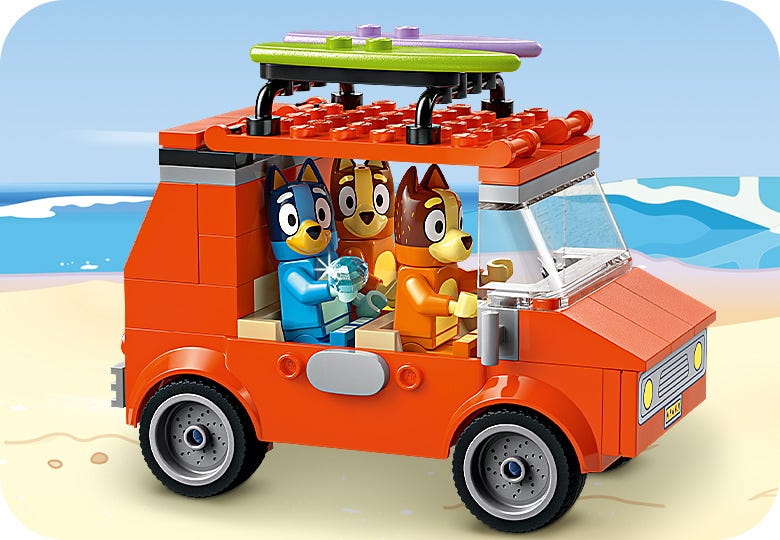 LEGO Bluey's Beach & Family Car Trip