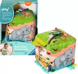 Roll & Play Sound Cube Wild Animals