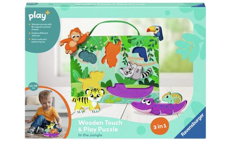 Wooden Touch & Play Puzzle Jungle