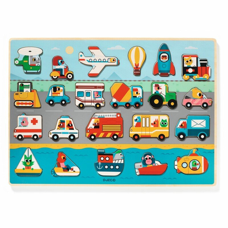 Wooden Puzzles Puzzlo Vroom