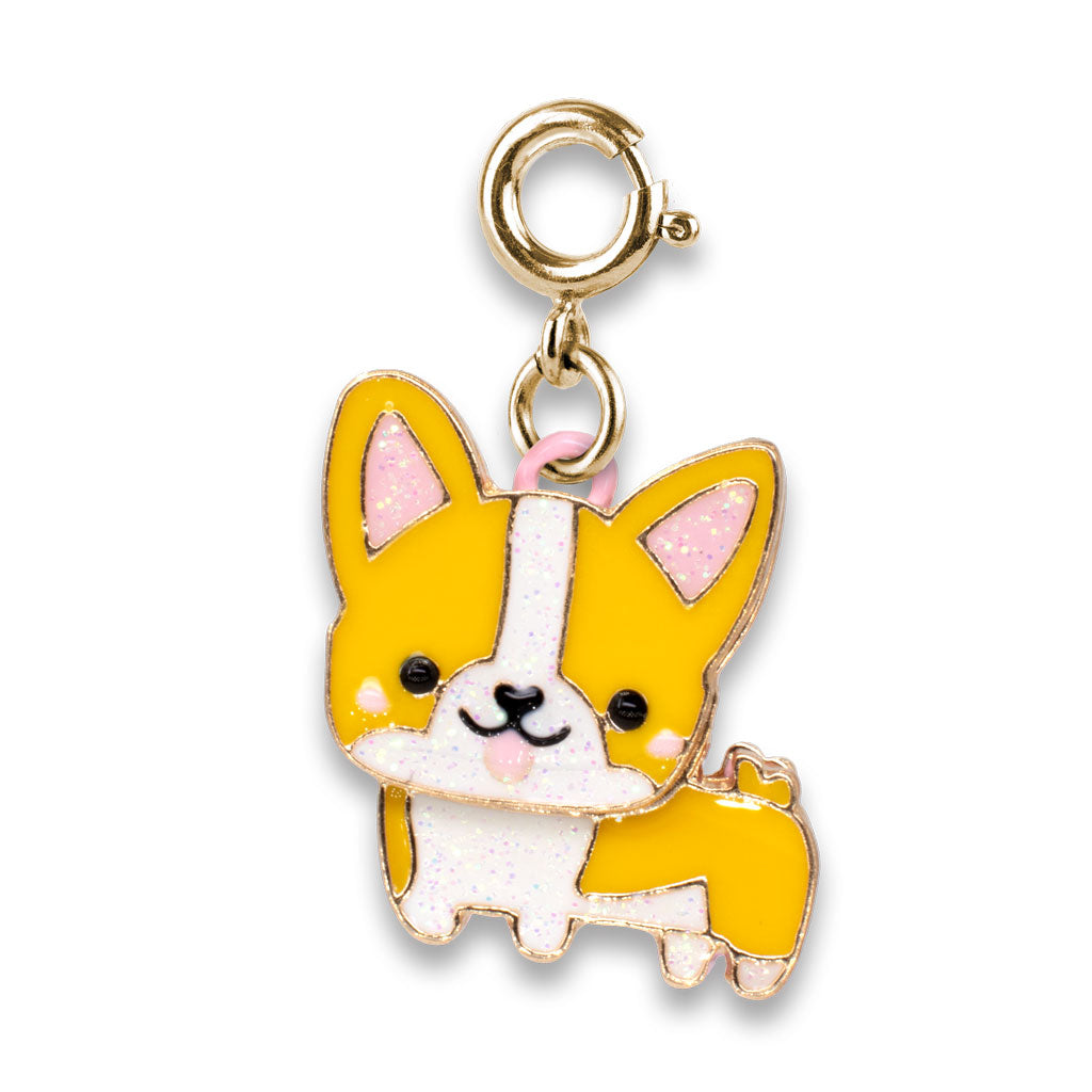 Charm - Gold Corgi