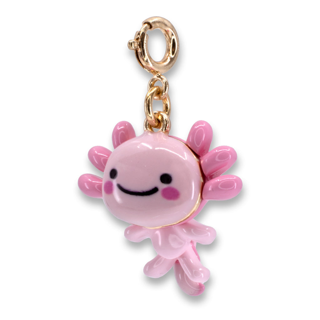 Charm - Gold Swivel Axolotl