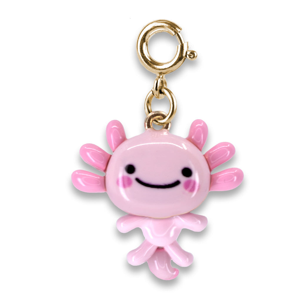 Charm - Gold Swivel Axolotl
