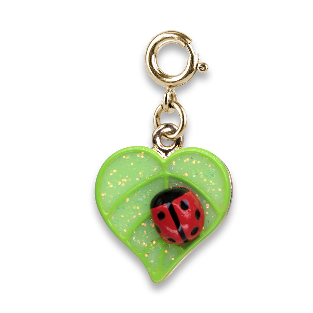 Charm - Gold Glitter Ladybug