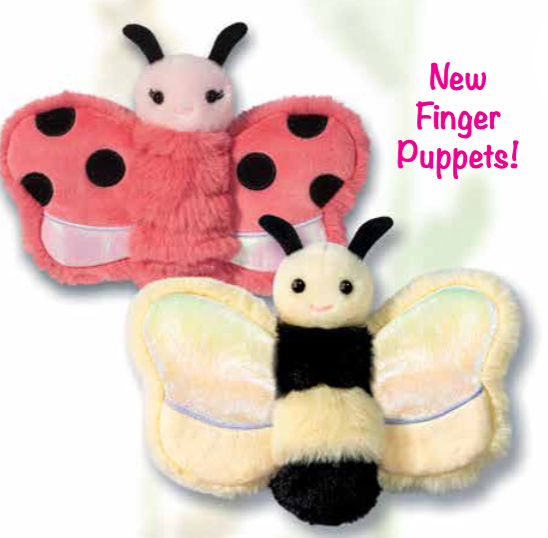 Mini Bug Assortment Plush Finger Puppets