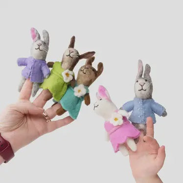 Finger Puppet Bunny Asstd