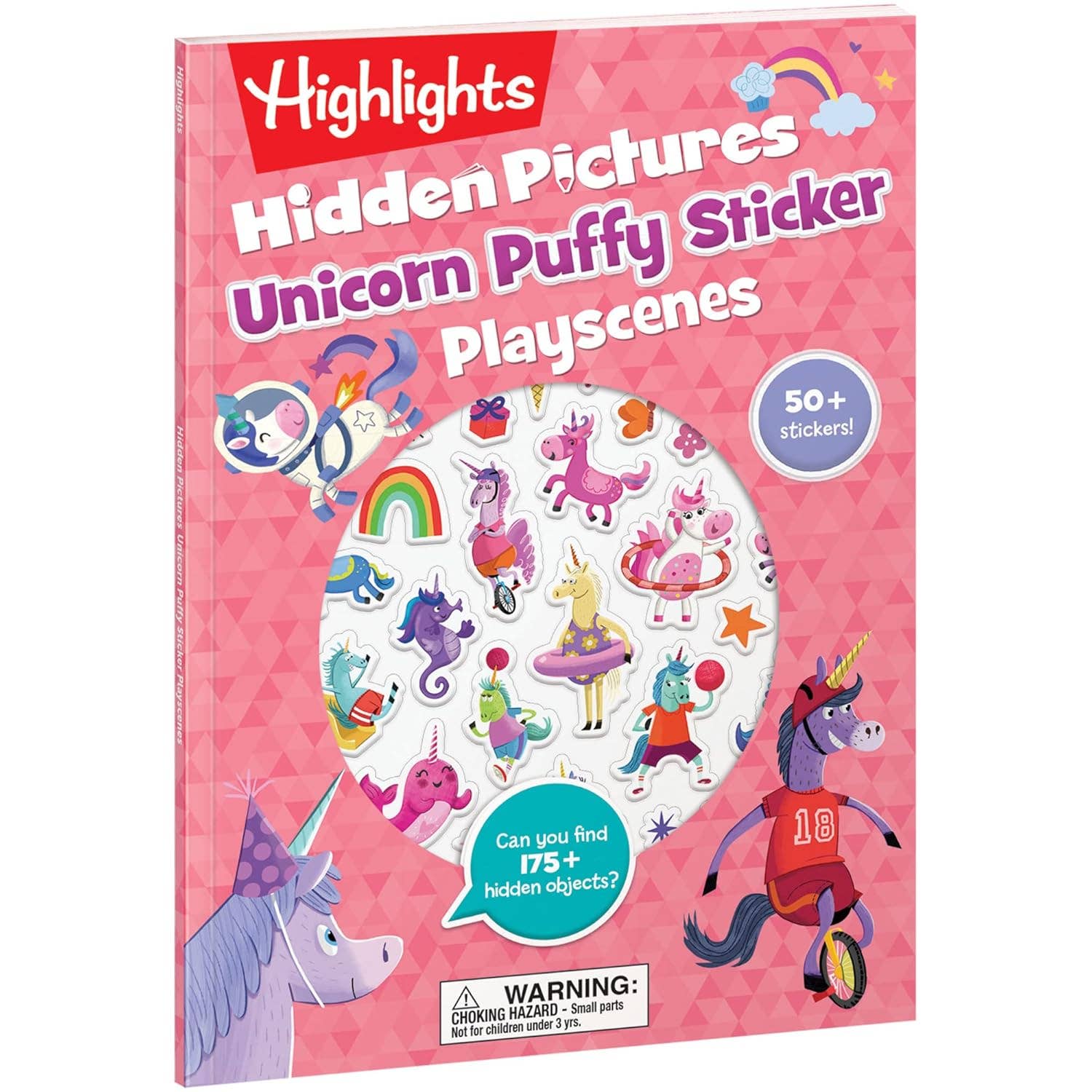 Unicorn Hidden Pictures Puffy Sticker Playscenes
