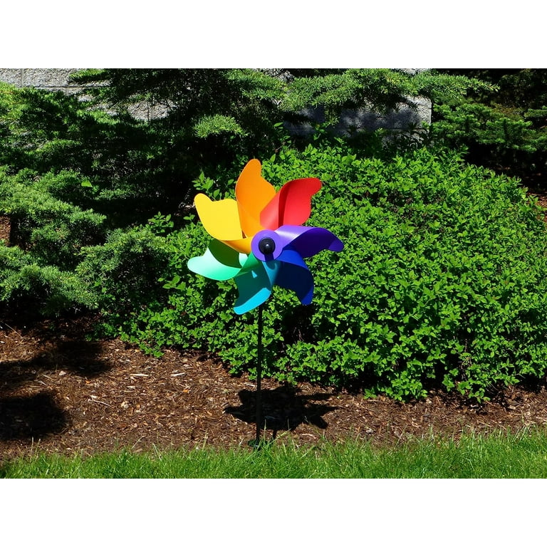 Pinwheel 12" Rainbow Poly Petal