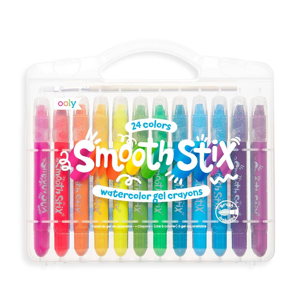 Smooth Stix Watercolor Gel Crayons - Set of 12 Colors