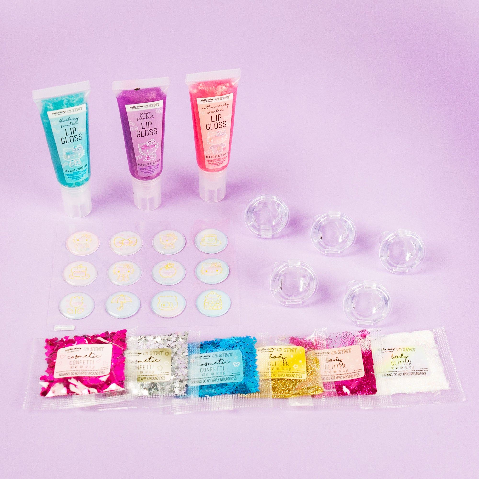 STMT Hello Kitty 50th Anniversary Shimmer Lip Gloss Rings