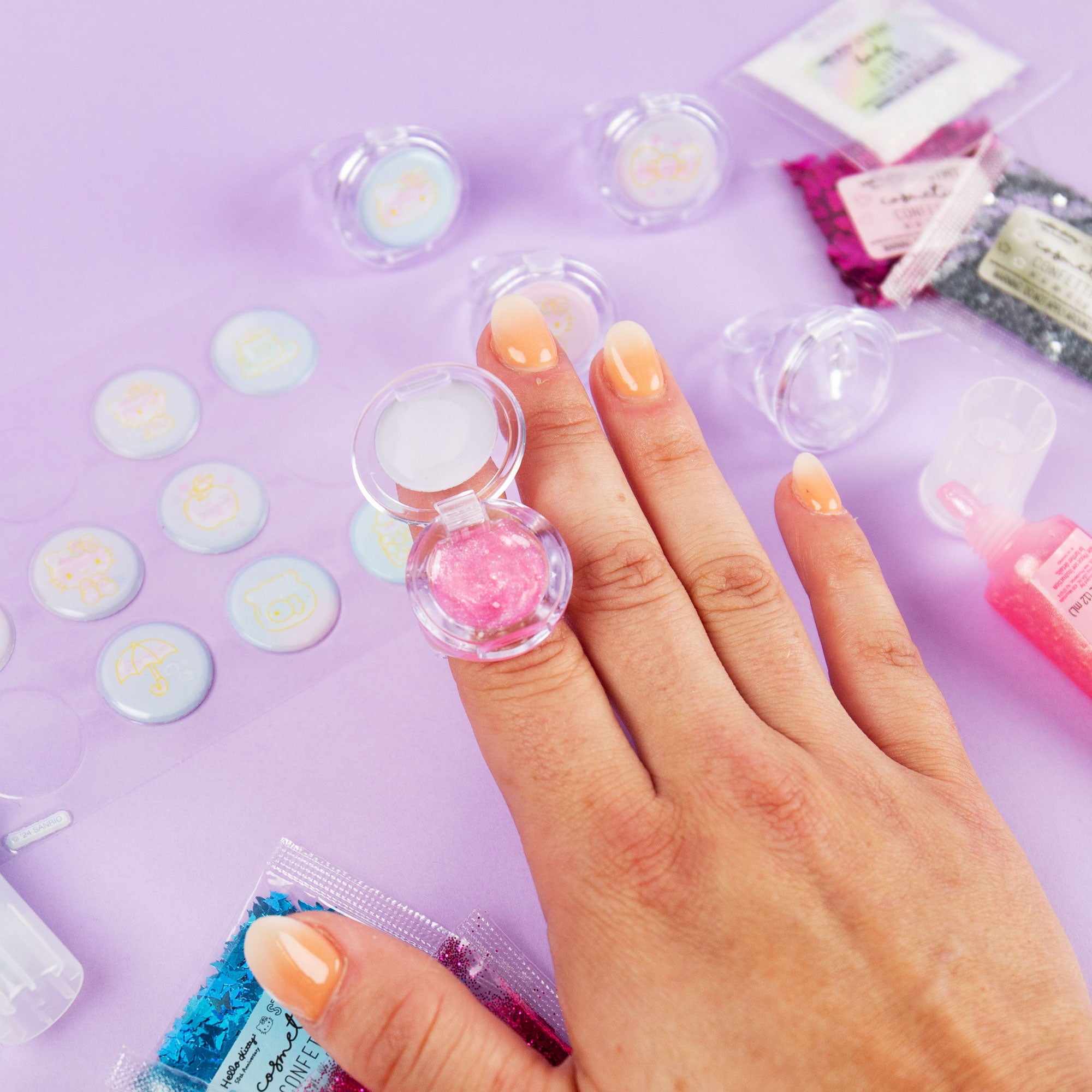 STMT Hello Kitty 50th Anniversary Shimmer Lip Gloss Rings