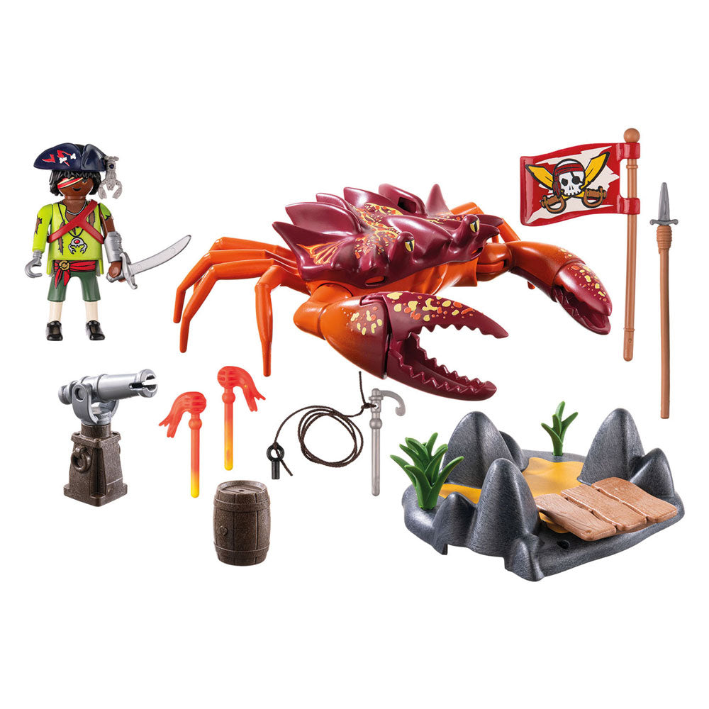 Pirates Battle Against the Giant Crab