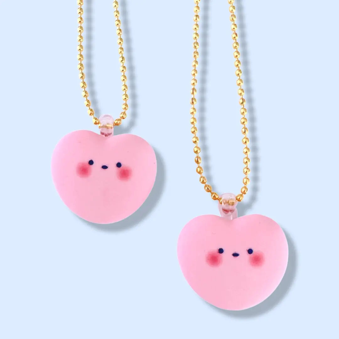 Shy Heart Kids Valentines Necklaces
