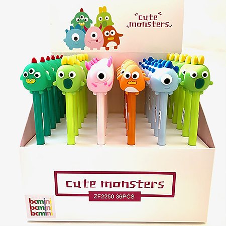 Cute Monster Retractable Gel Pen