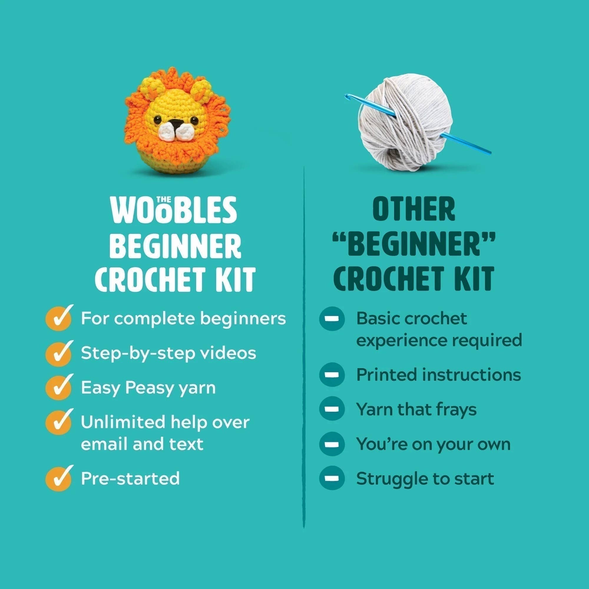 Rainbow Billy Unicorn Crochet Kit