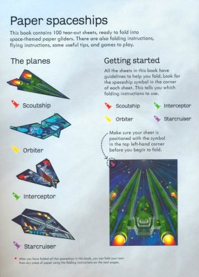 Usborne 100 Paper Spaceships to Fold and Fly