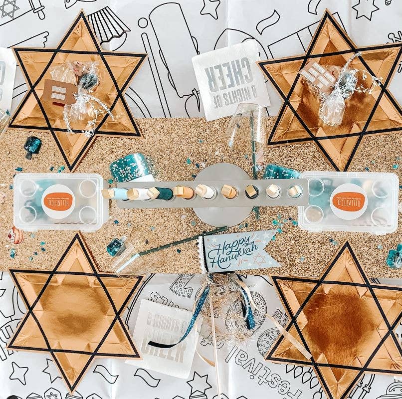 Hanukkah Coloring Tablecloth | Kids Activity