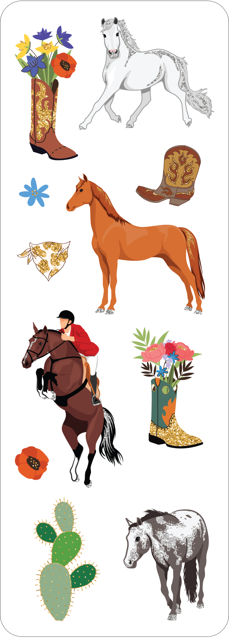 Horses Sticker Set