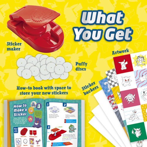 Pokemon Color-in 3D Puffy Stickers