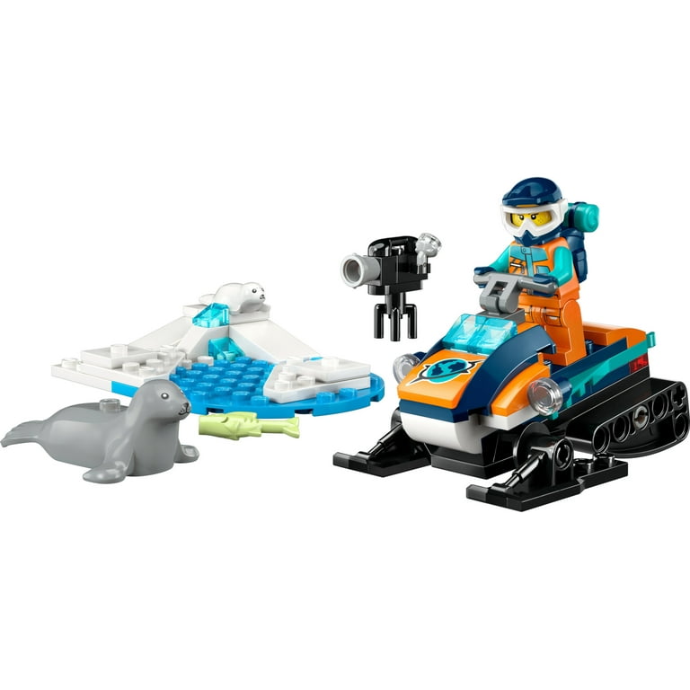 Arctic Explorer Snowmobile Building Toy Set