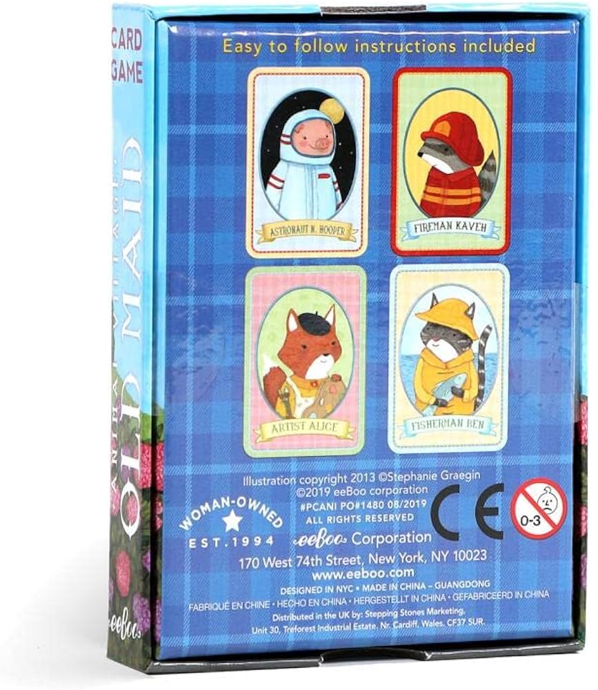 Animal Old Maid Cards