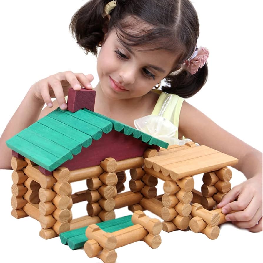 Timbers 90pc Wood Log Set