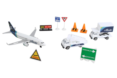 ALASKA AIRLINES AIRPORT PLAY SET NEW LIVERY