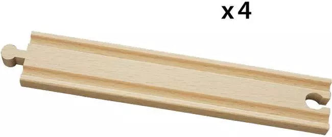 BRIO Long Straight Tracks - 4 Pack