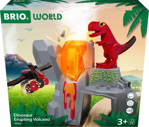 BRIO Dinosaur Erupting Volcano