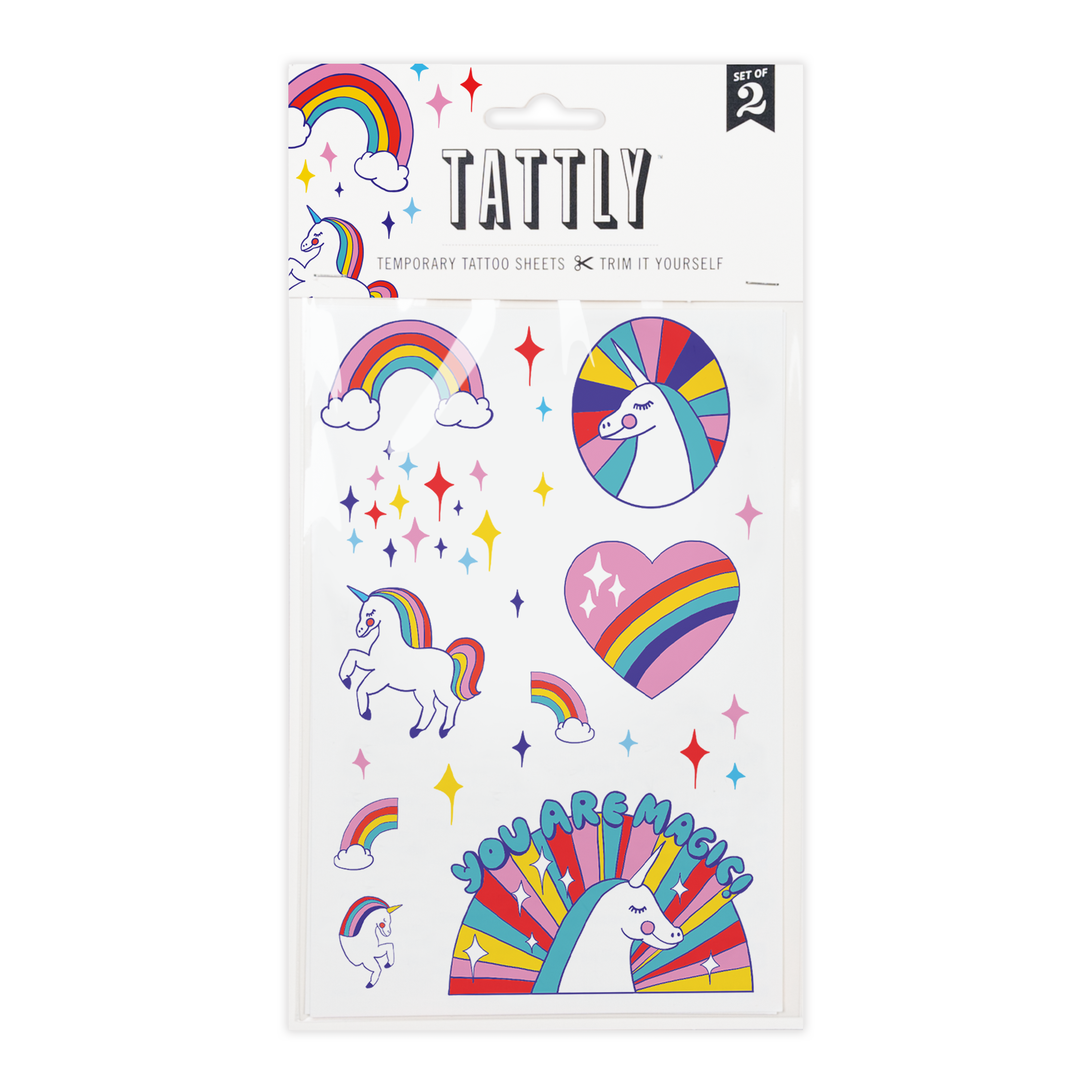 Tattoo Sheets - Rainbow Unicorns