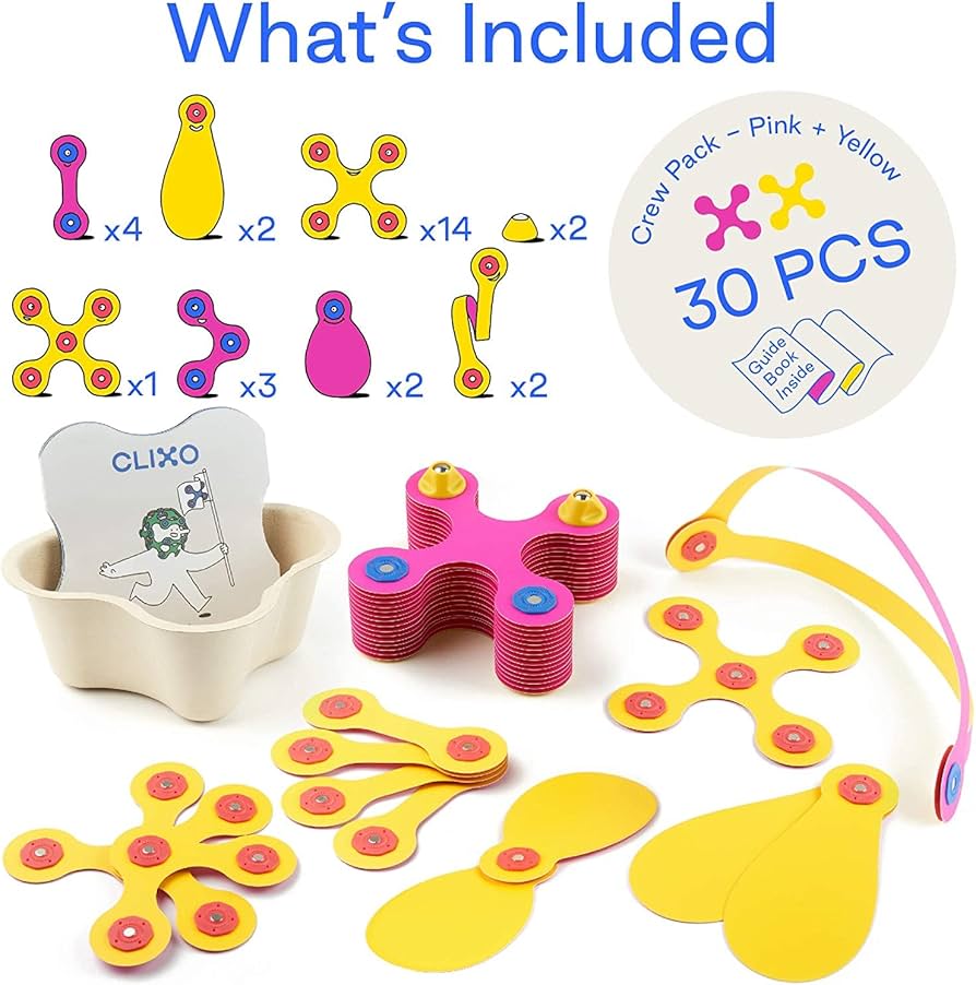 Clixo Crew Pack - Yellow/Pink