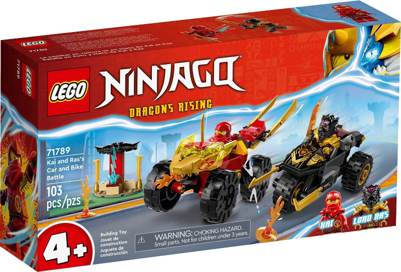 LEGO Kai and Ras's Car and Bike Battle