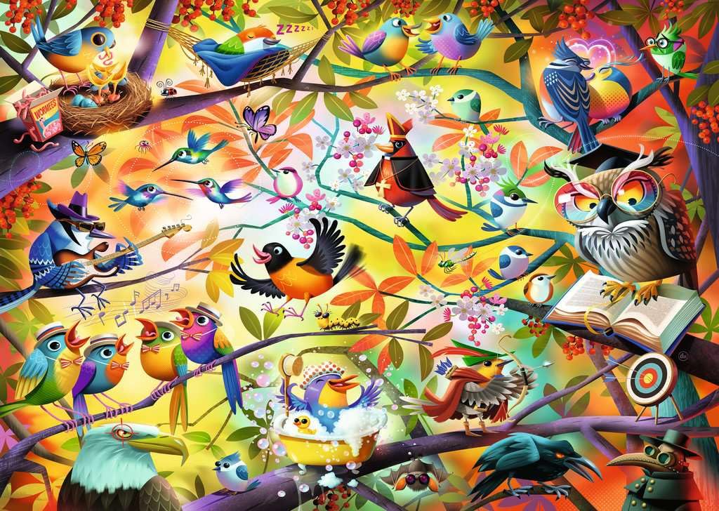 Busy Birdies Puzzle - 1,000