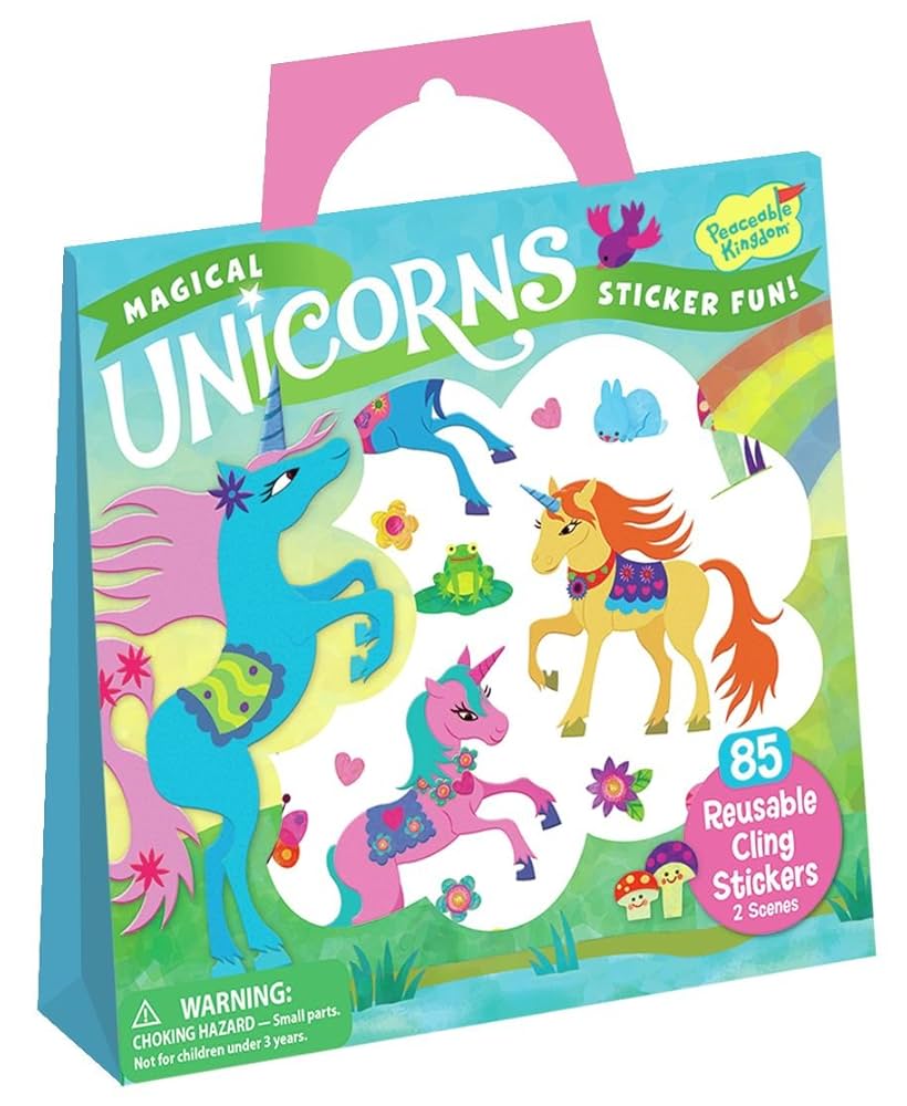 Sticker Tote: Magical Unicorns