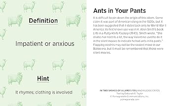 Knowledge Cards - In Two Shakes of a Lamb's Tail