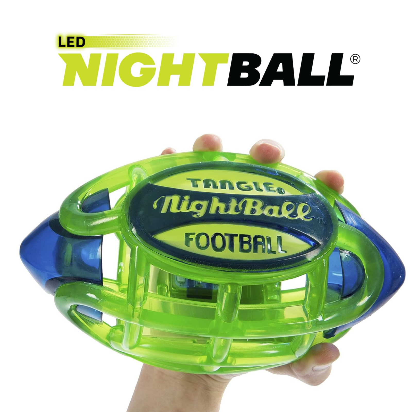Nightball Football Large Green/Blue