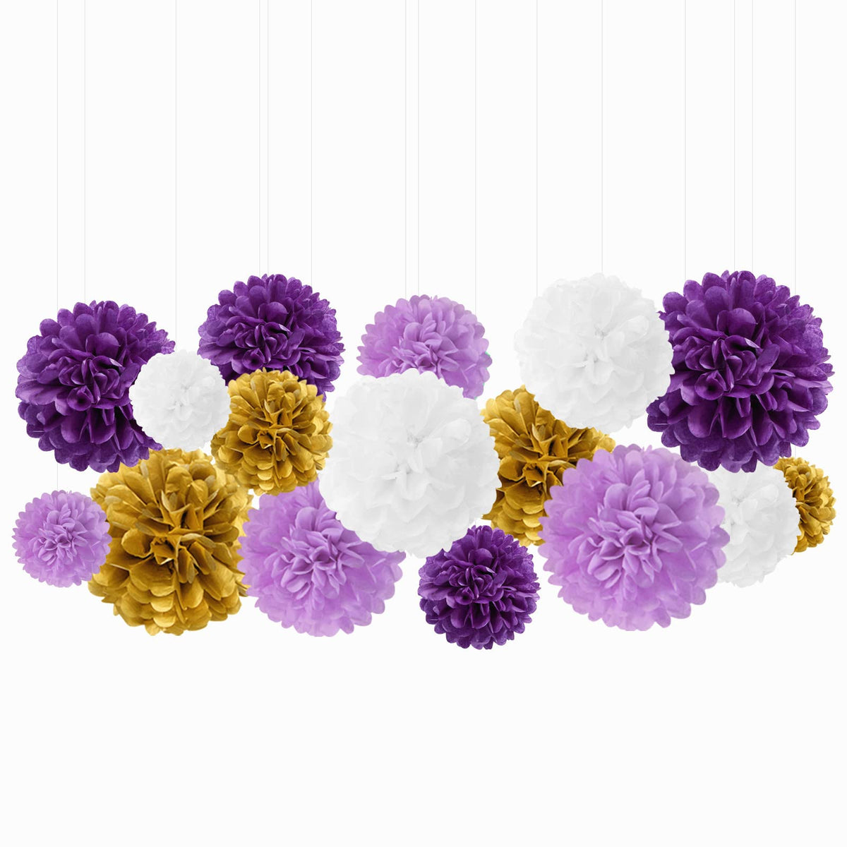 Pom Pom Garland Kit Purple