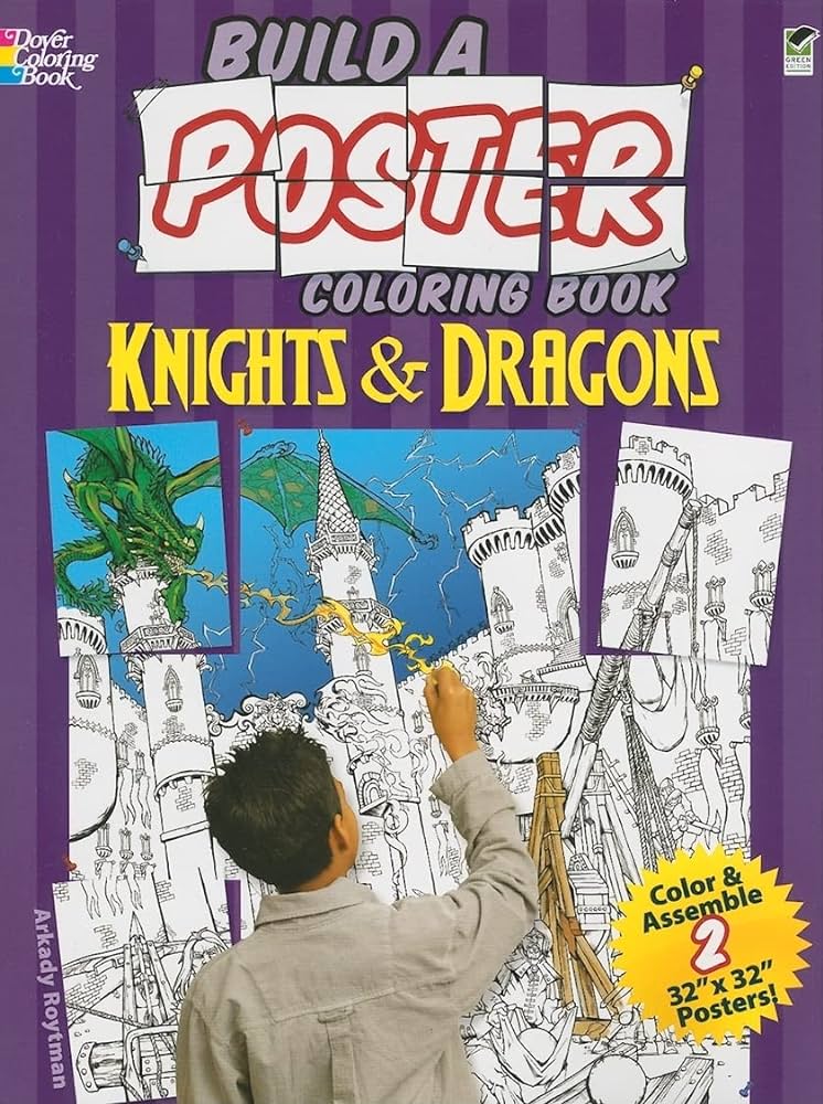 Knights & Dragons Coloring Book