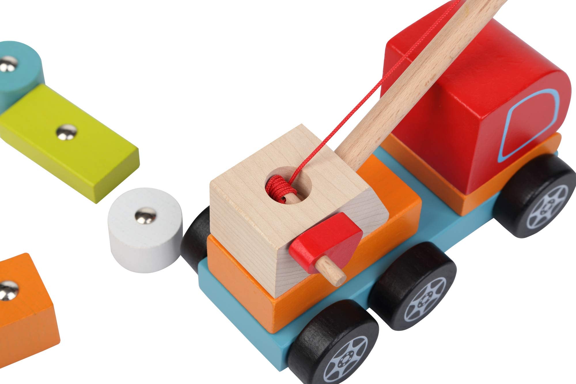 Cubika Wooden Toy Crane Truck