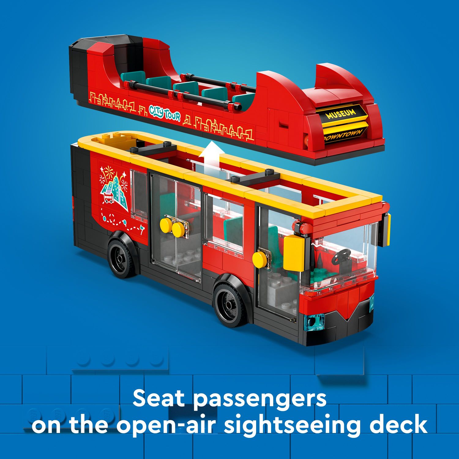 LEGO Red Double-Decker Sightseeing Bus