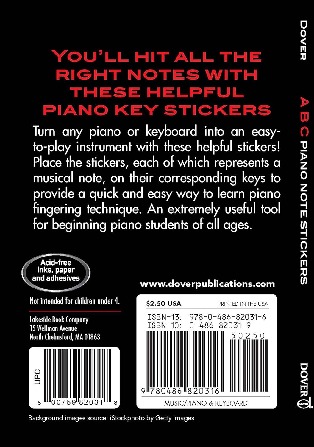 Stickers - ABC Piano Notes