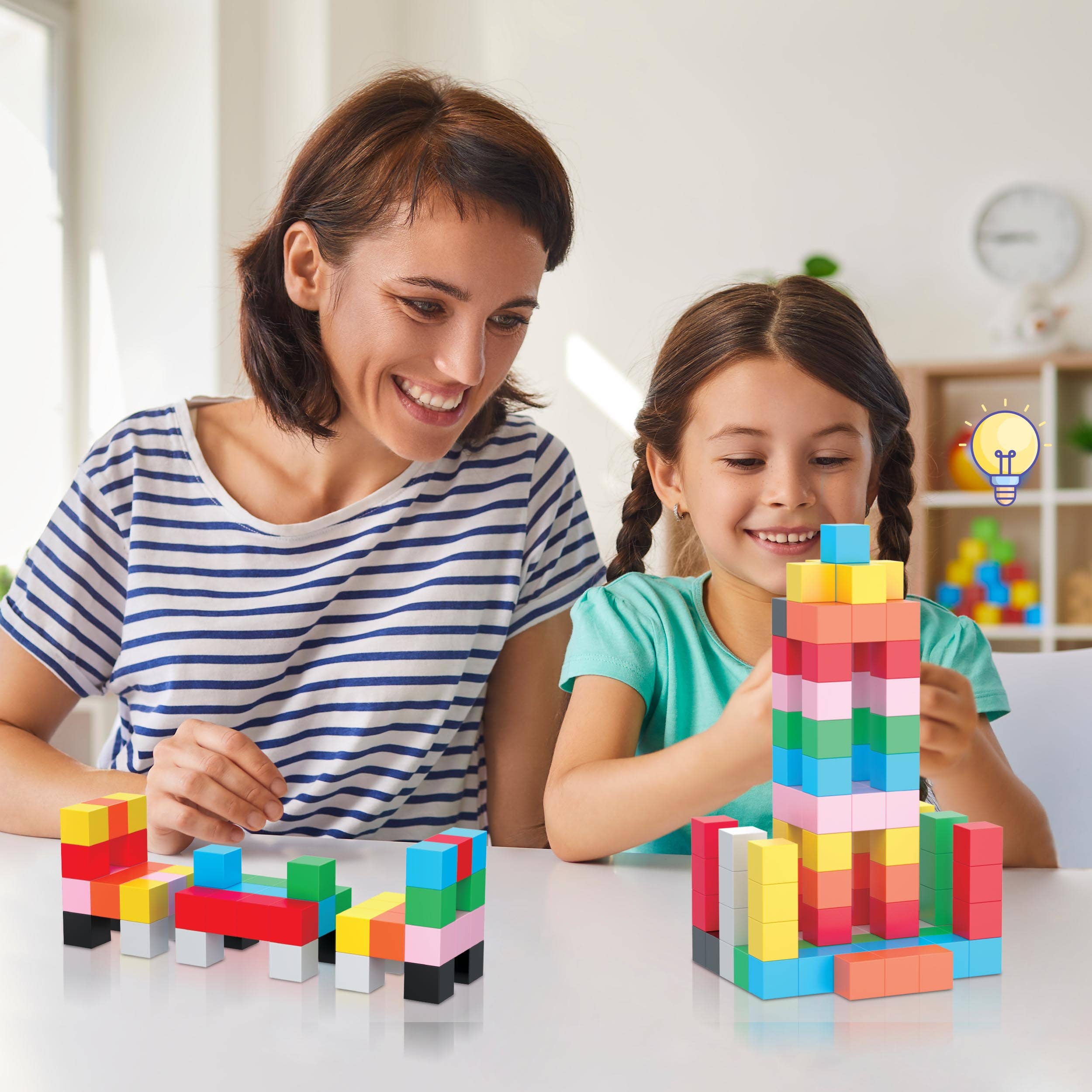 Magnet Cube Building Blocks 108pc 1.2" Magnetic Cubes Toy