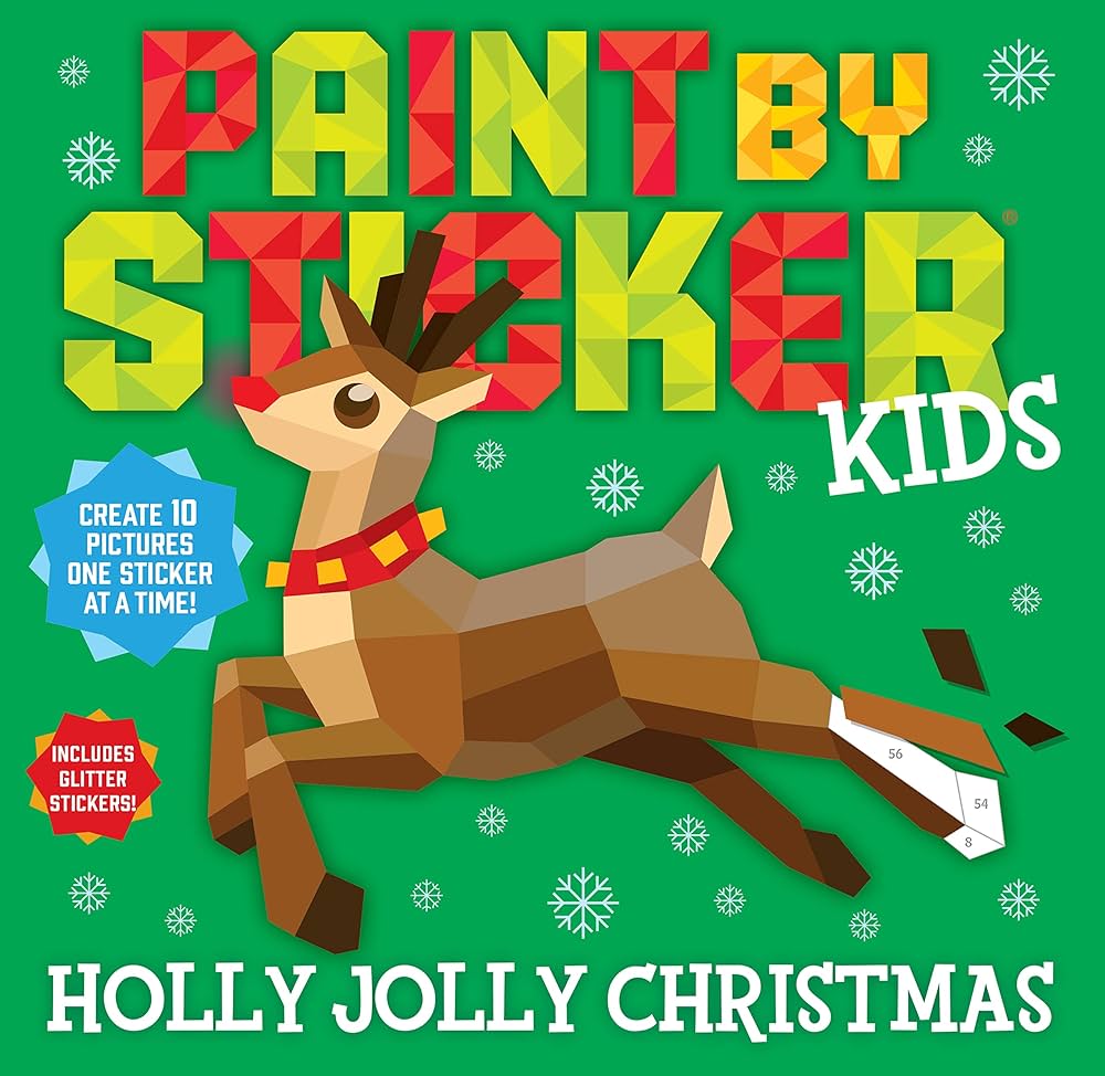 Paint by Stickers KIds: Holly Jolly