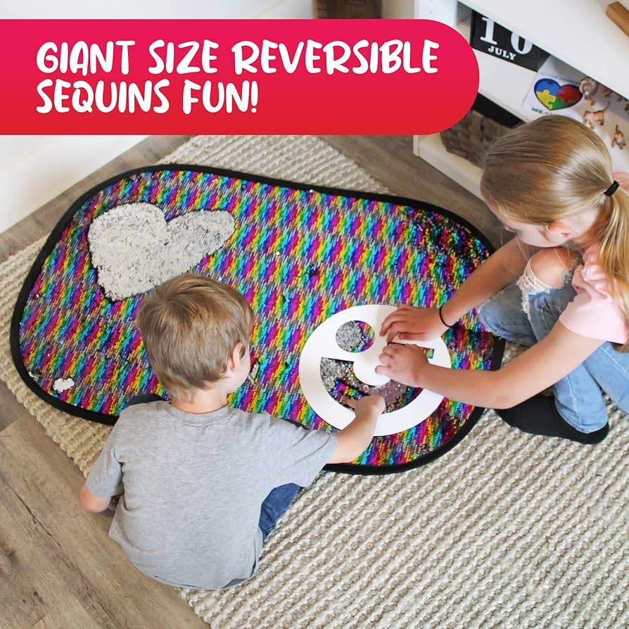 Giant Rainbow Reversable Sequin Toy