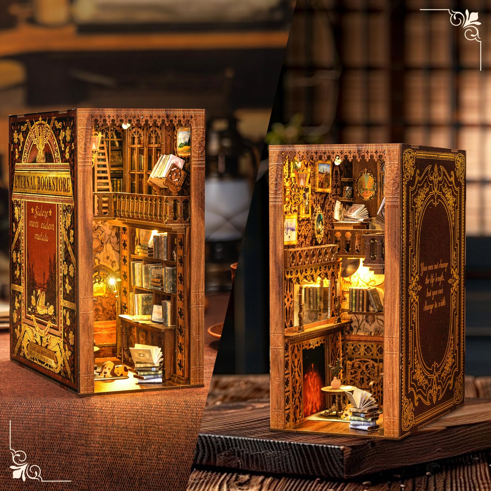 DIY Miniature Book Nook Kit - Bookstore