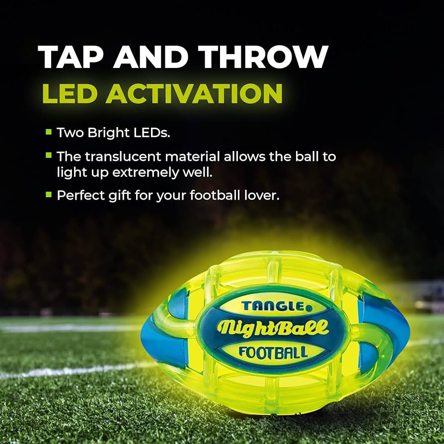 Nightball Football Large Green/Blue