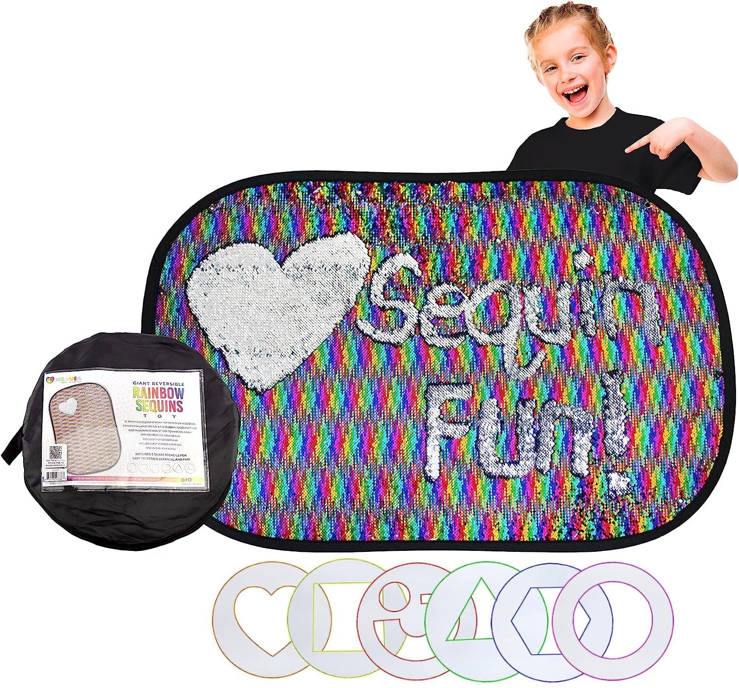 Giant Rainbow Reversable Sequin Toy