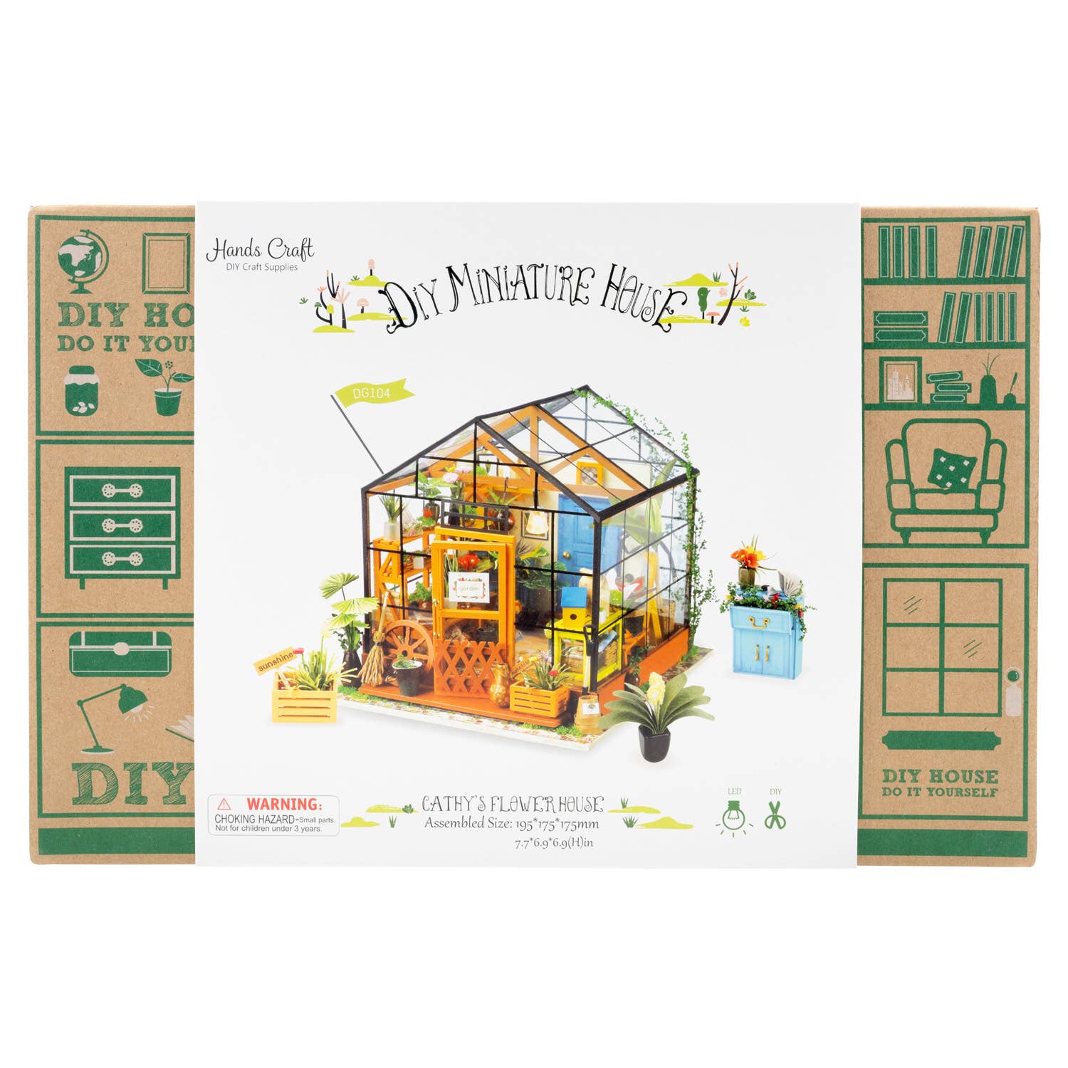 DIY Miniature House Kit - Cathy's Flower House