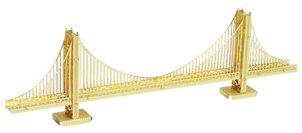 Metal Earth - Golden Gate Bridge - Gold Version